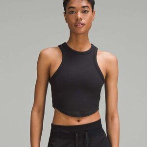 NWT Lululemon Hold Tight Cropped Tank Top - 8 Black
